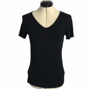 Catherine Malandrino Short Sleeve Tee Black XS